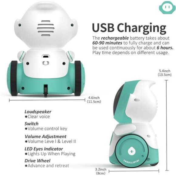 Robot Toys, Rechargeable Smart Talking Robots for Kids, Intelligent Robot - Picture 6 of 7